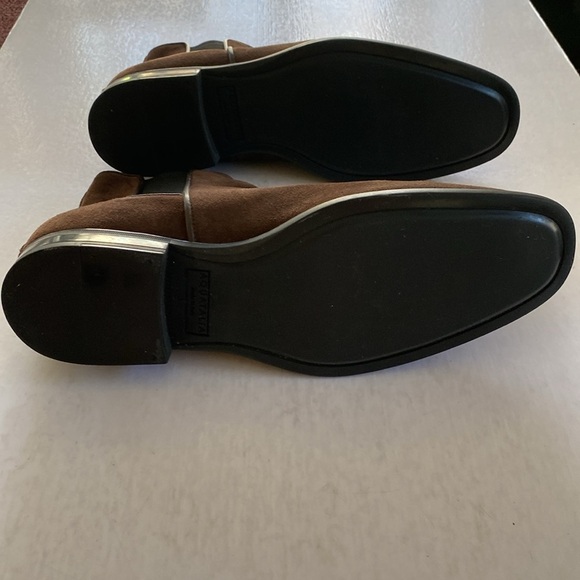 AQUATALIA Men’s Brown Suede Leather Chelsea Boots Size 9.5. Made in Italy - Picture 5 of 7